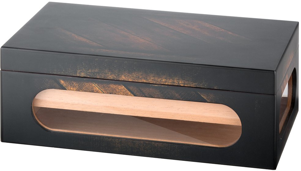 Angelo Zigarrenhumidor braun matt inkl. Acrylpolymer-Befeuchter (920026) Detailbild