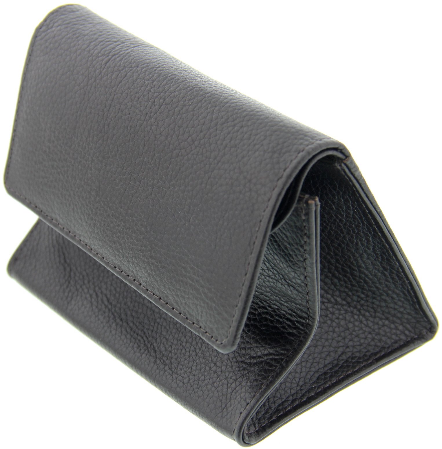 Guy Janot Tabakbeutel ebony schmal (6405) Detailbild aufgeklappt