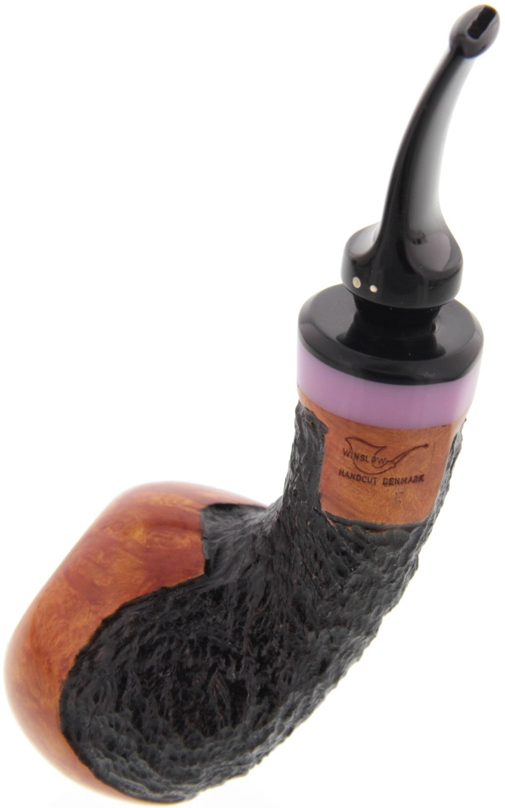 Poul Winslow Pfeife Freehand Category E teilrustiziert Detailbild