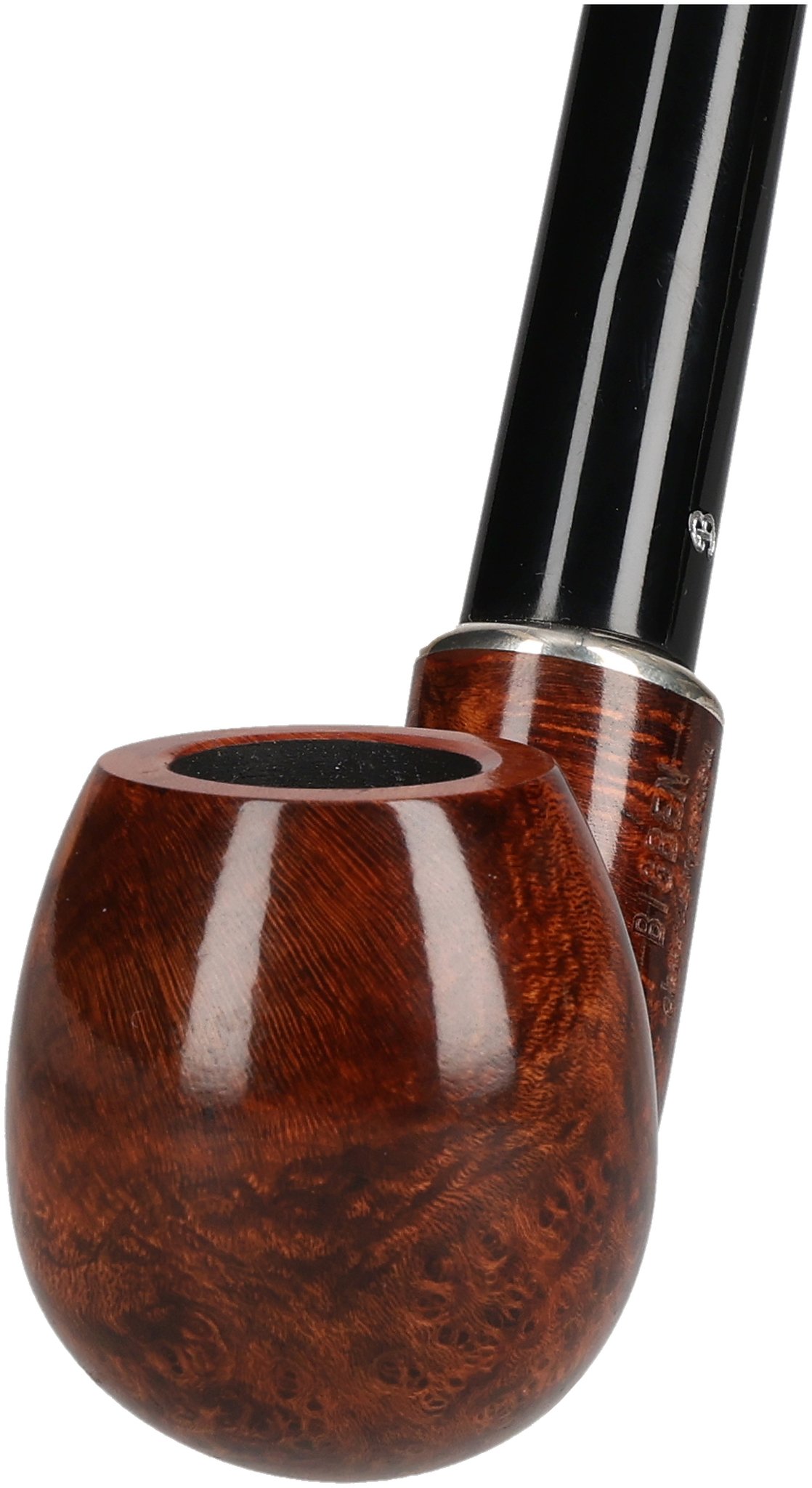 Churchwarden Pfeifen Tan Polish Modell 200 mit Silber_03