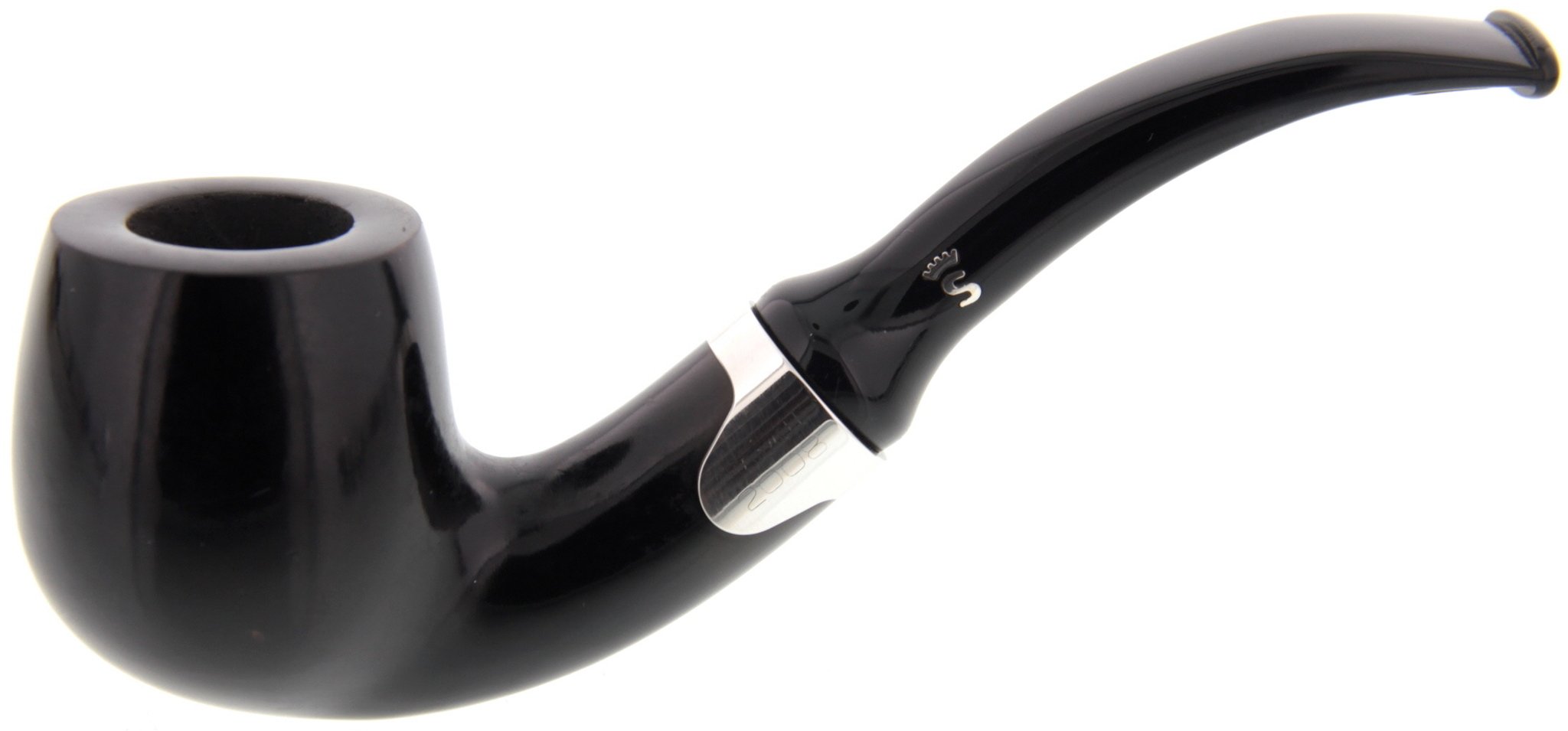 Stanwell Jahrespfeifen (NOS - Made in Denmark) 2008 glatt schwarz (interne Nr 59)