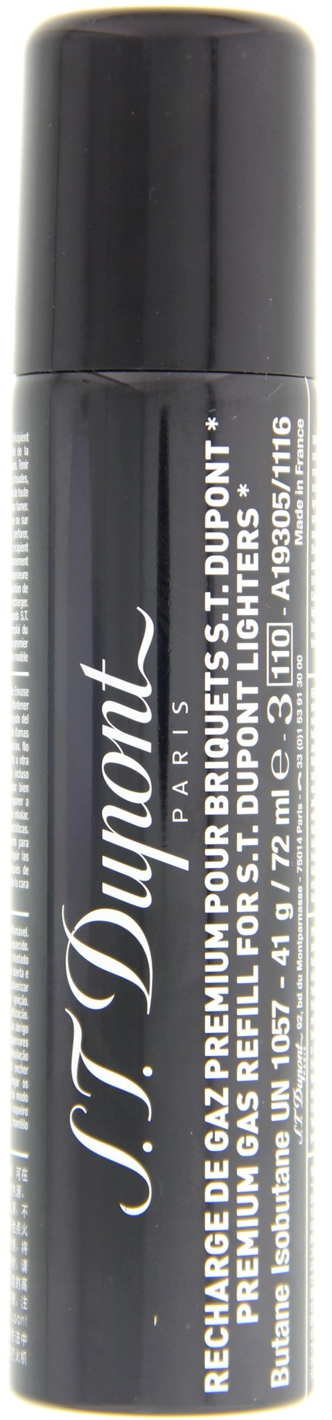 S.T. Dupont Feuerzeug Gas schwarz (72ml) (000430)