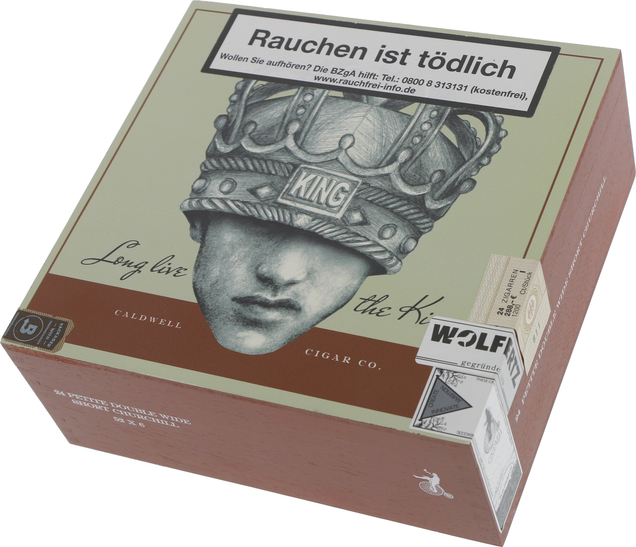 Caldwell Long Live the King Petite Double Wide Short Churchill (Toro) Kiste