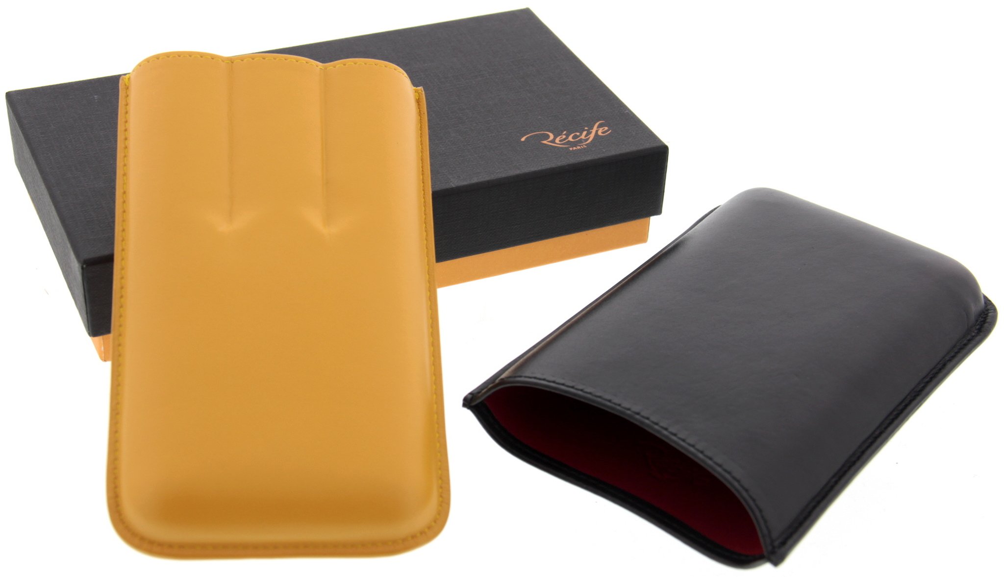 Recife Zigarrenetui gelb schwarz Verpackung
