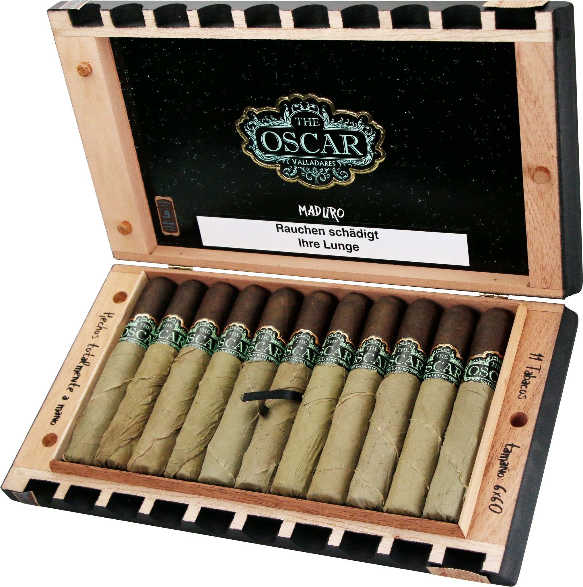 The Oscar Sixty Maduro Kiste offen
