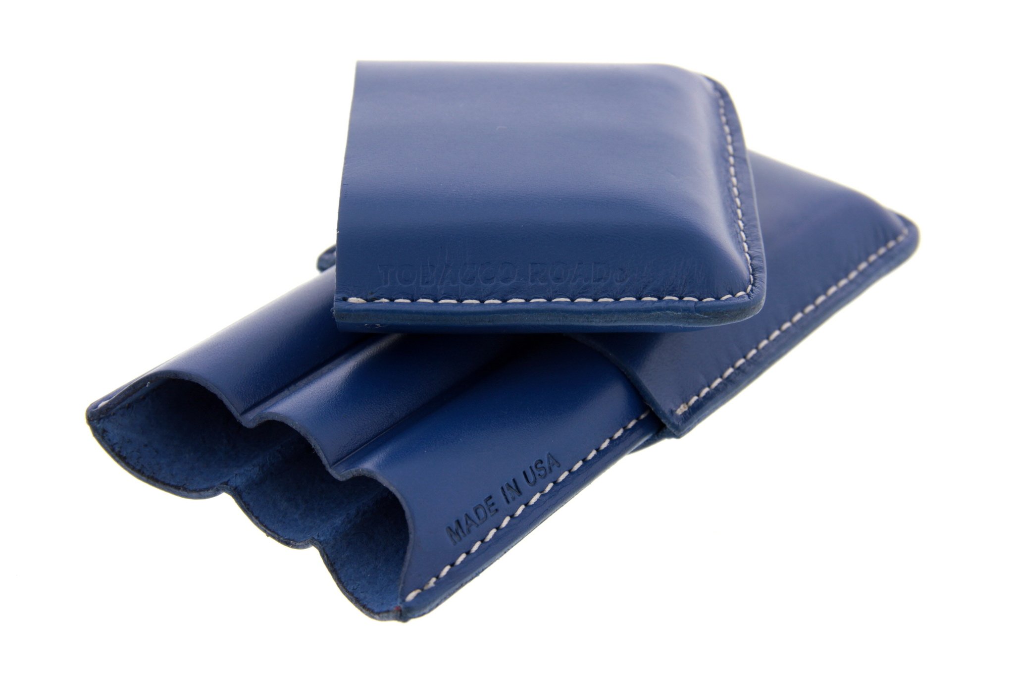 Tobacco Road Zigarrenetui blau 3er offen