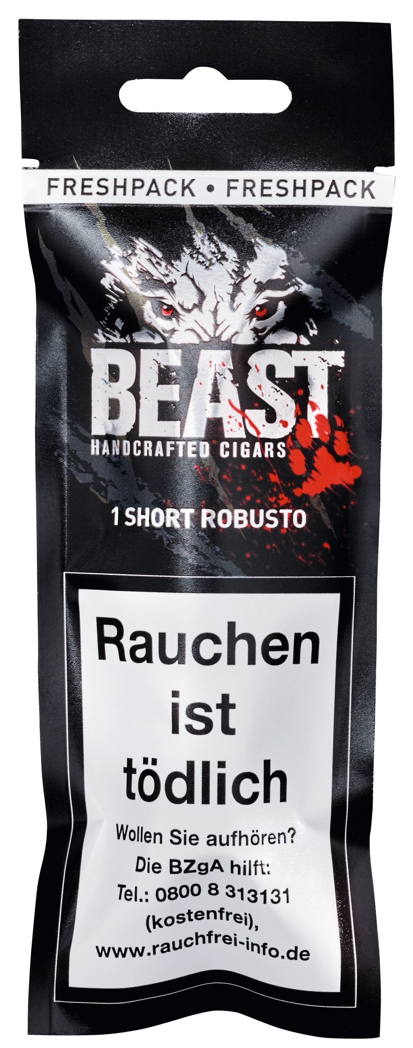 Beast Short Robusto 1er Fresh Pack