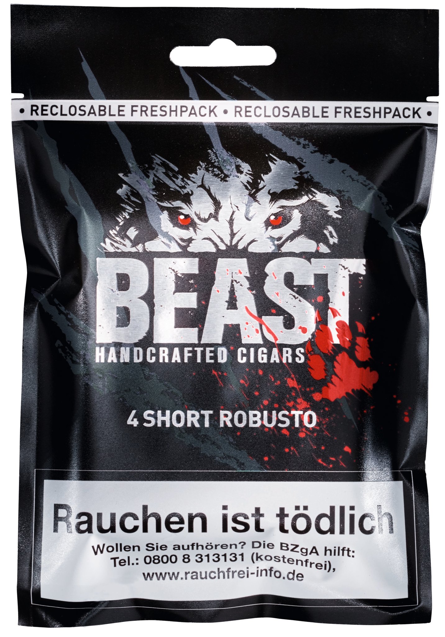 Beast Short Robusto 4er Fresh Pack