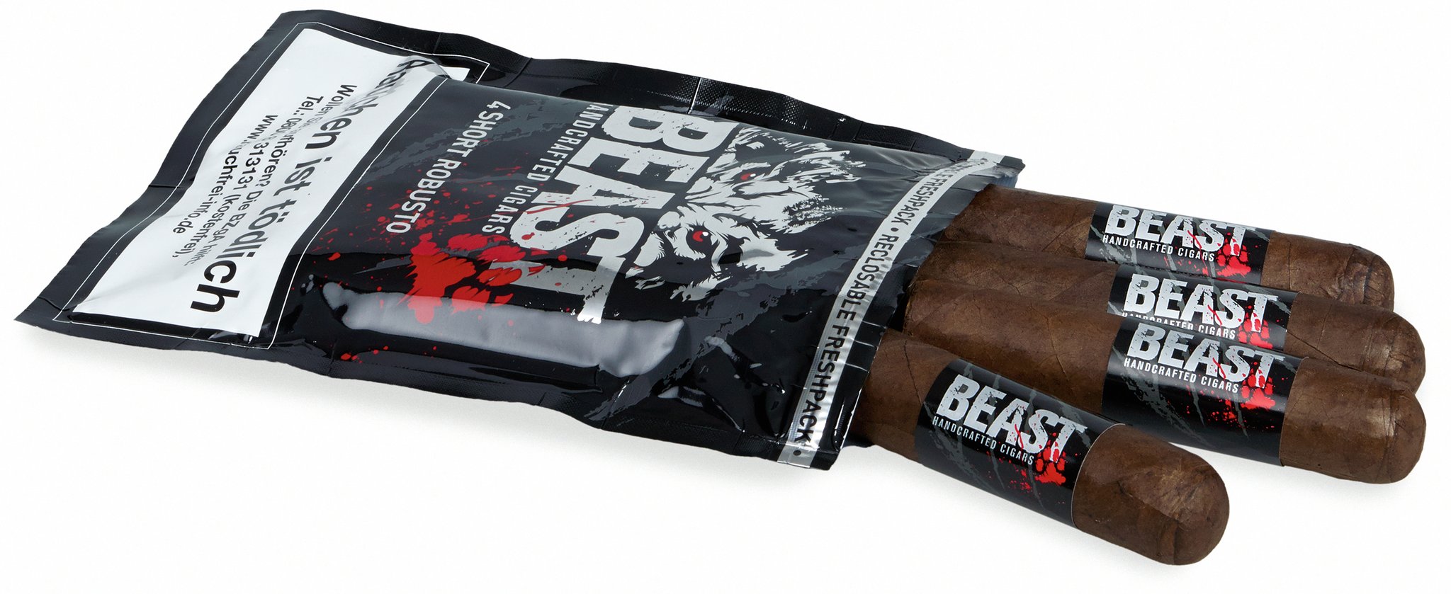 Beast Short Robusto 4er Fresh Pack Detailbild