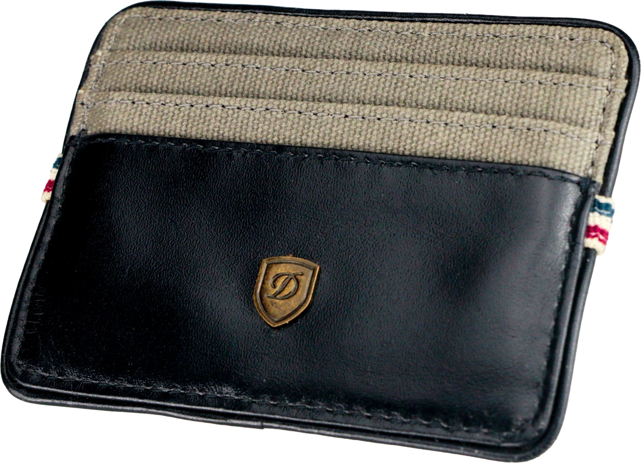 Kartenetui dunkelblau/Canvas Rückseite