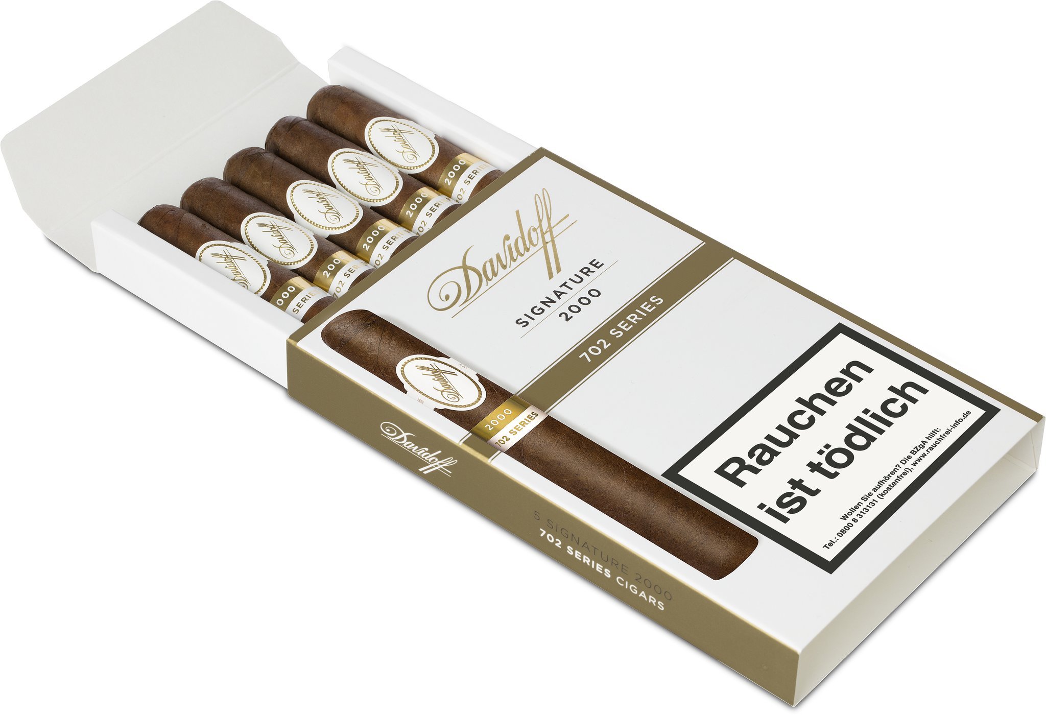 Davidoff 702 Series Signature 2000 (Corona) 5er Detailbild