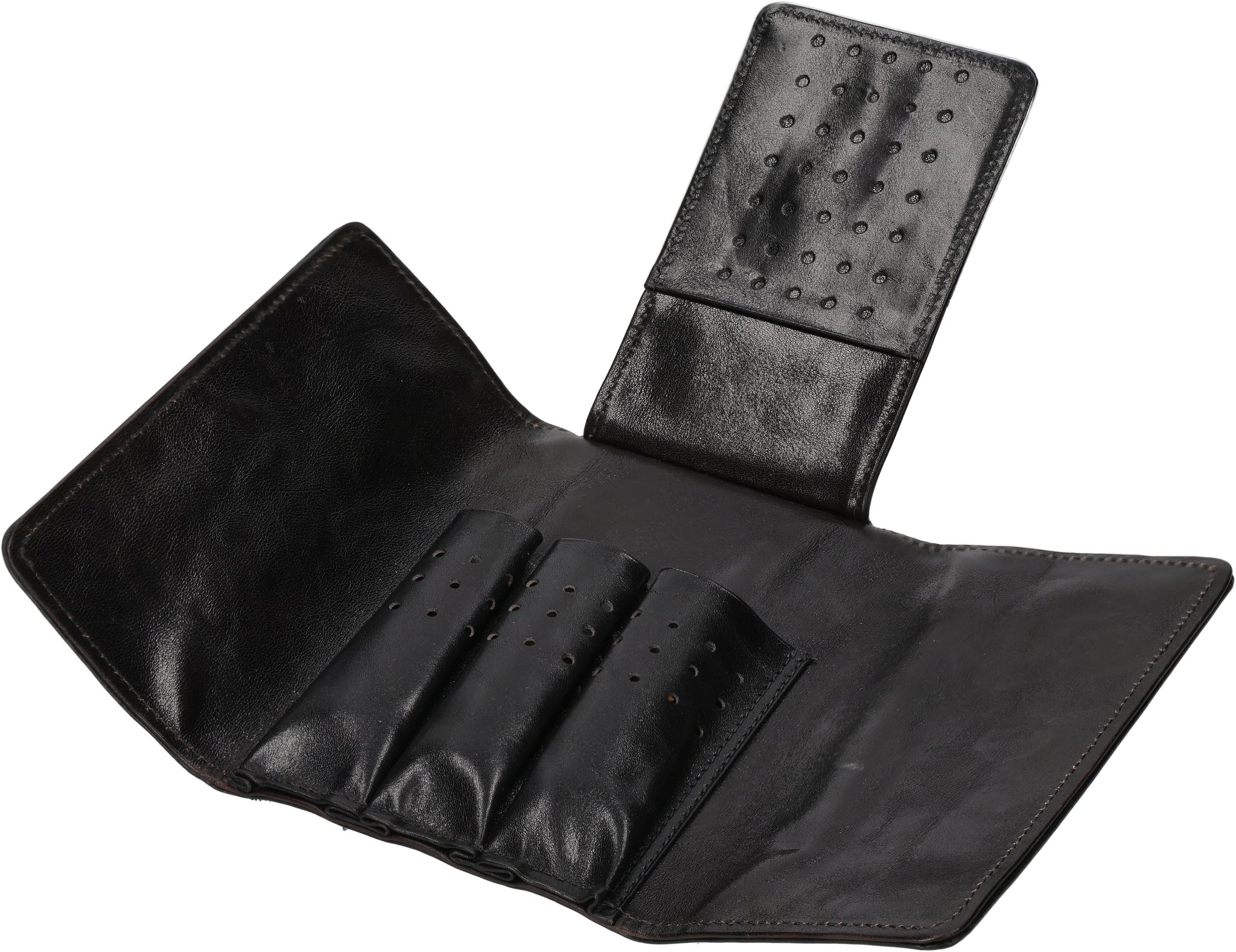 Saddle schwarz mit Logo offen 2