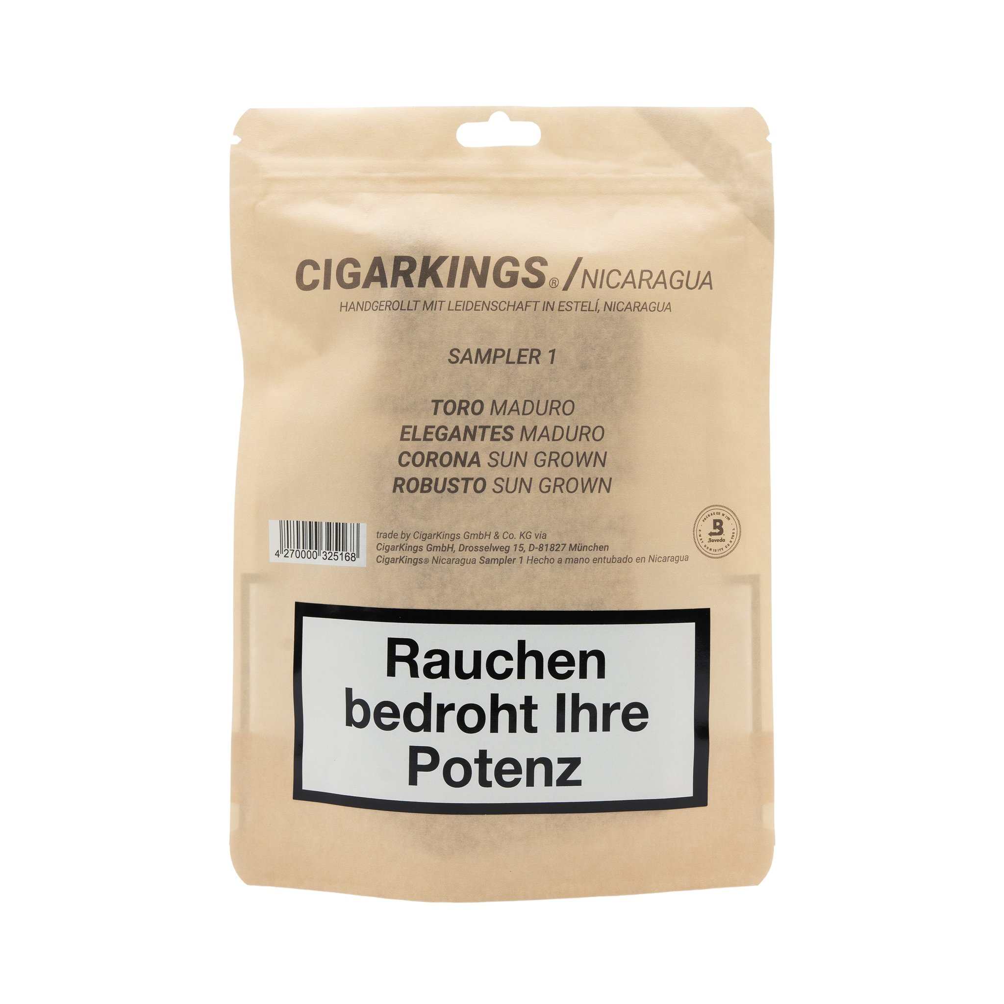 Cigarkings Sampler No. 1 back