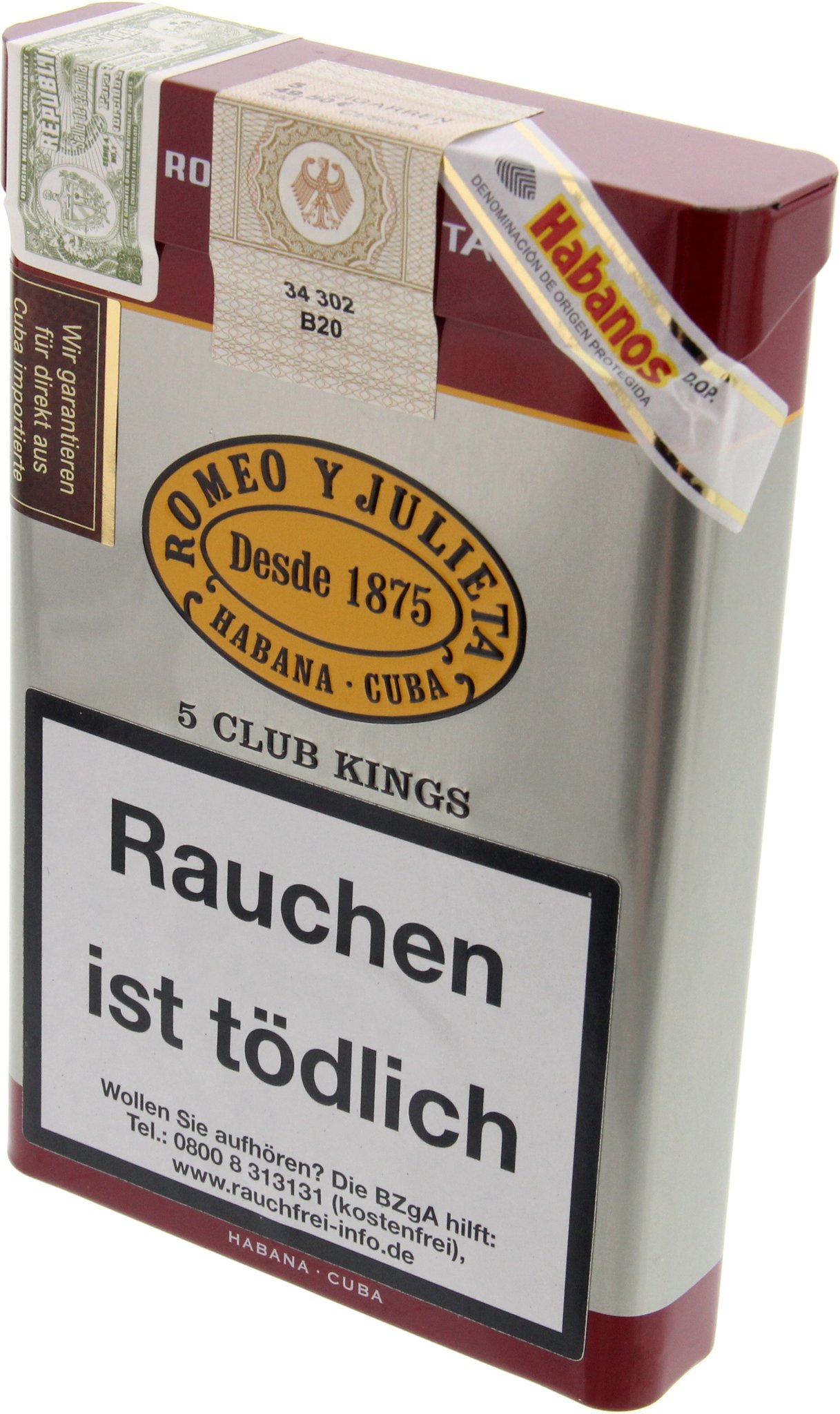 Romeo y Julieta Club King 5er Packung