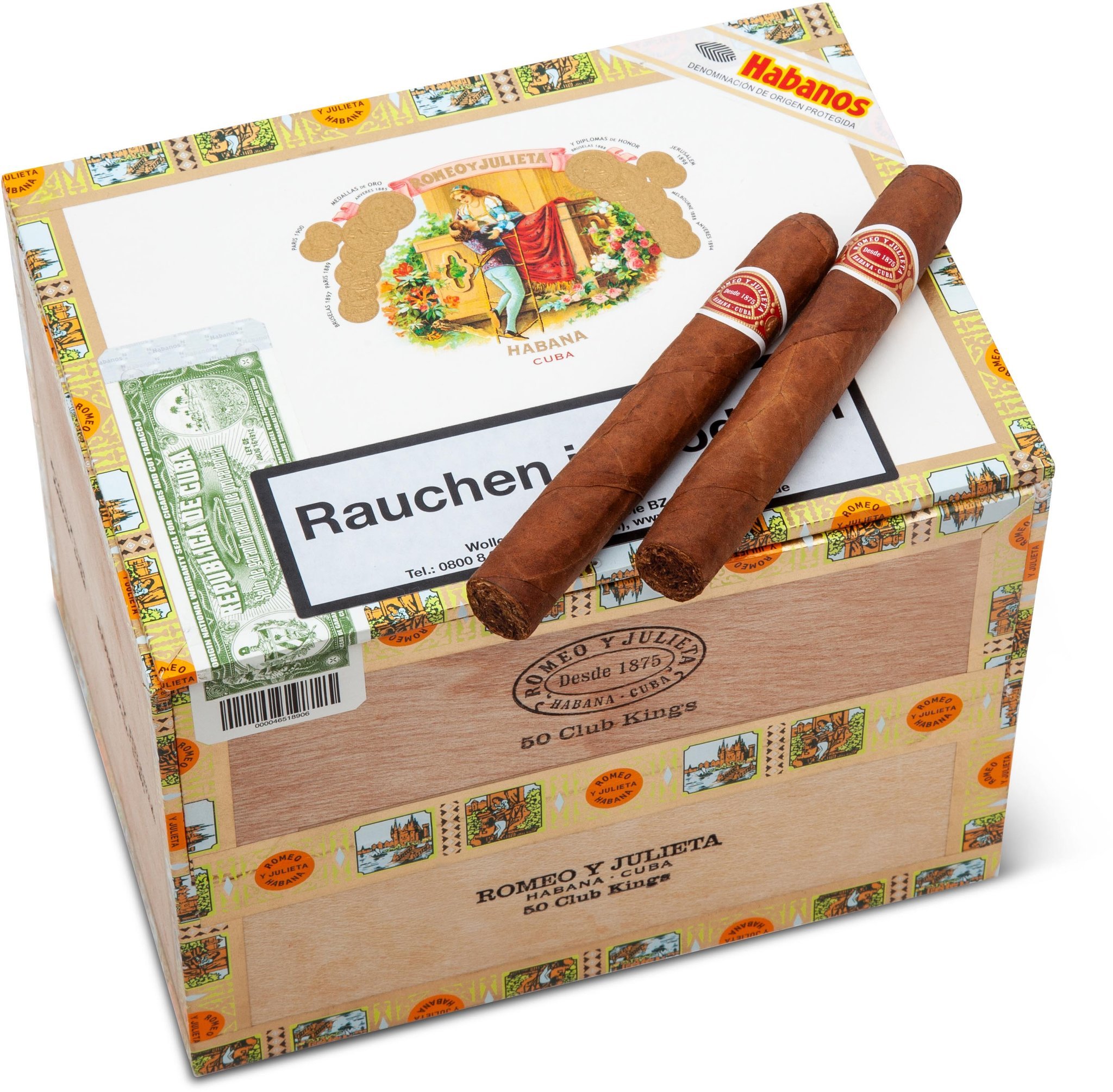 Romeo y Julieta Club King 50er Kiste