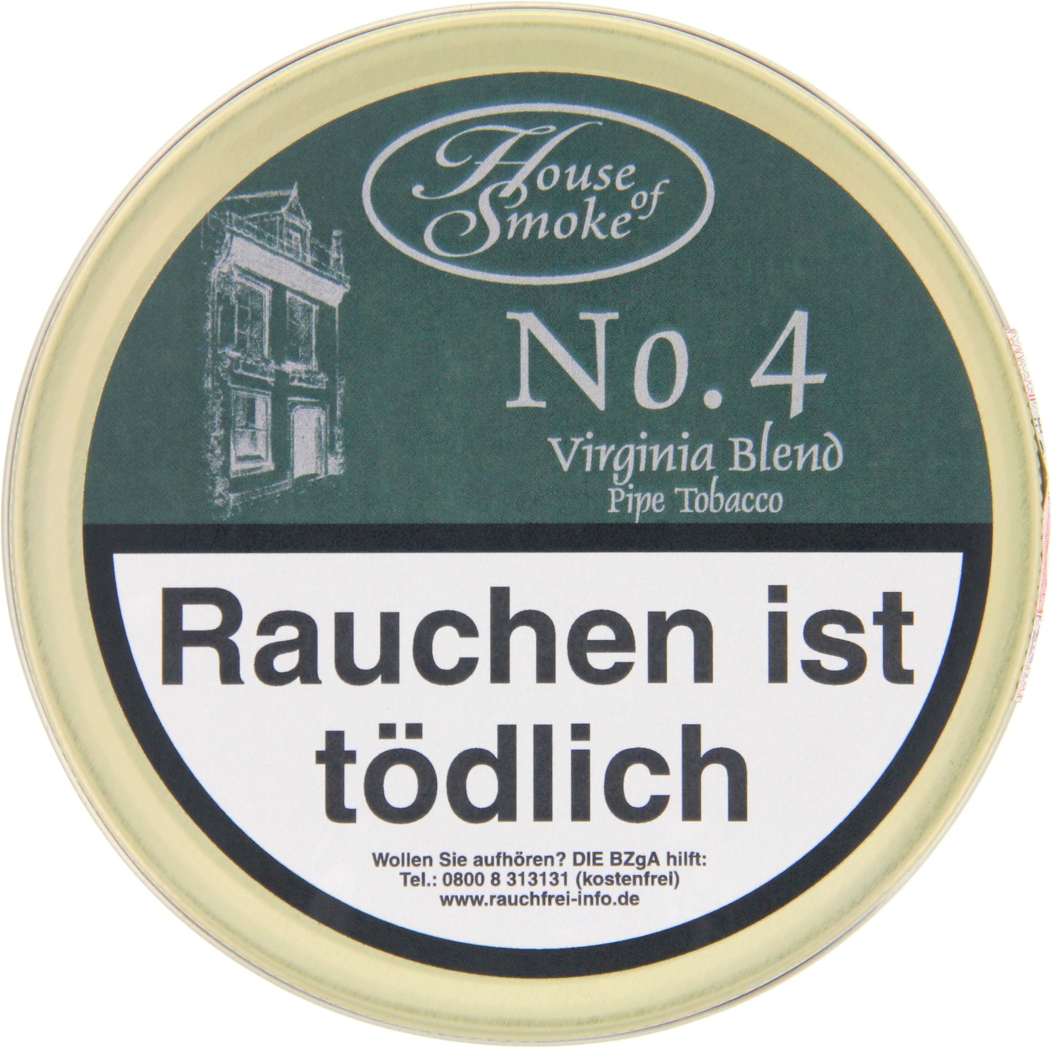 House of Smoke Pfeifentabak No. 4 Virginia Blend 50g Dose (61502)