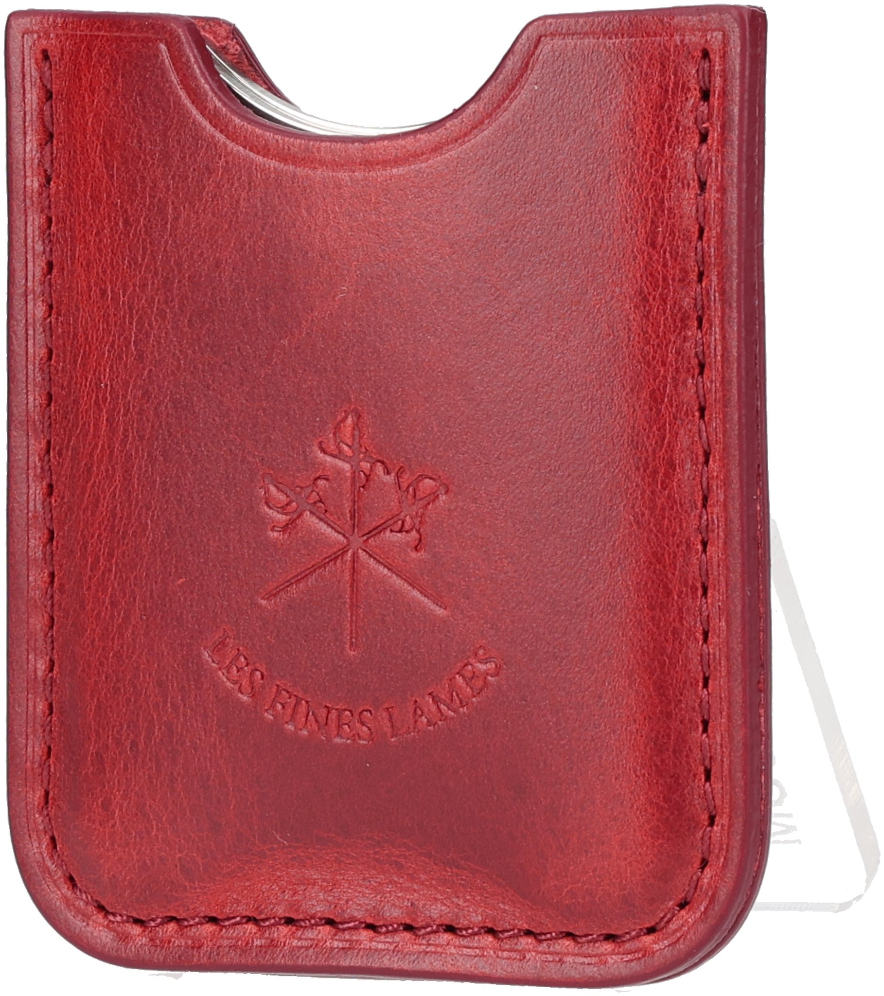 Chrom mit Lederetui Cherry Red_0