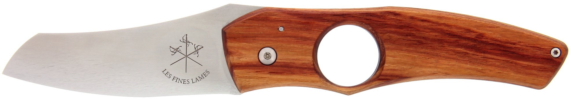Les Fines Lames Zigarrenmesser Knife Rosewood offen