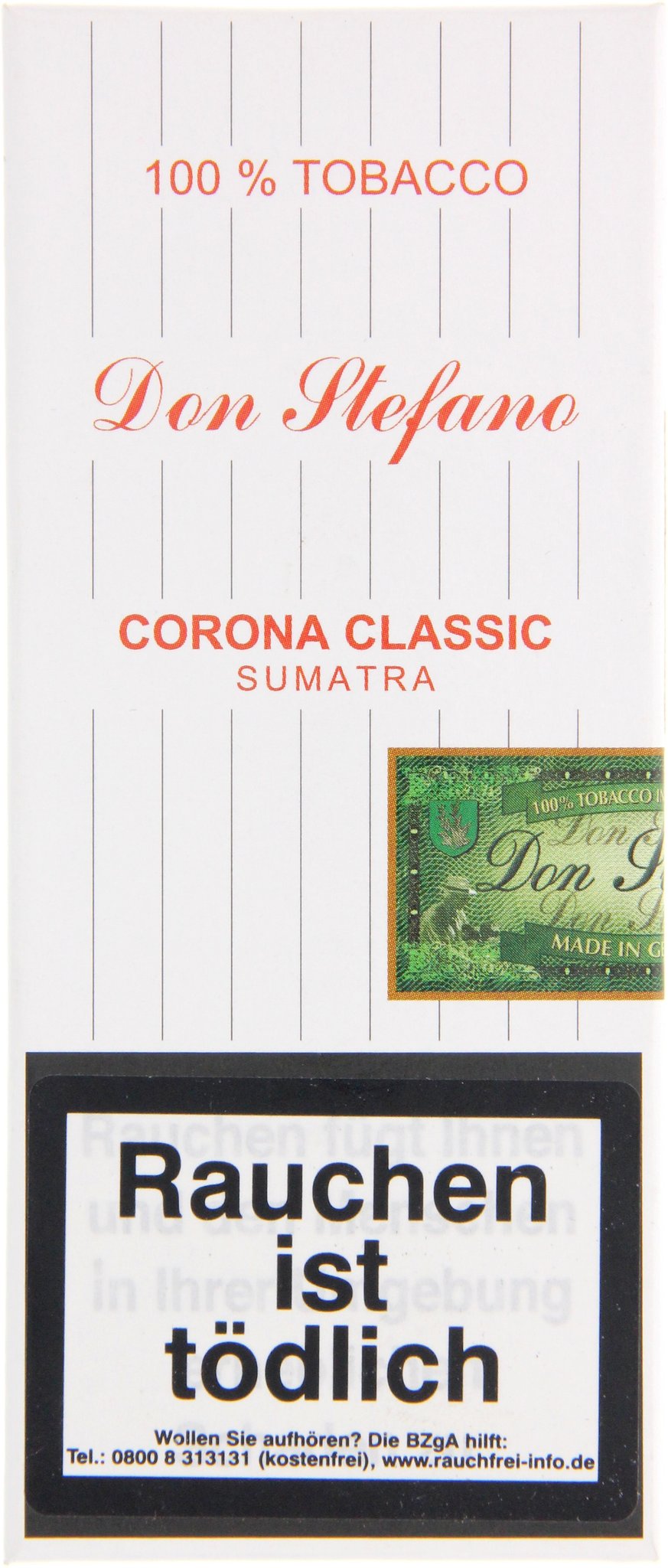 Don Stefano Corona Classic Sumatra 3er Zigarre