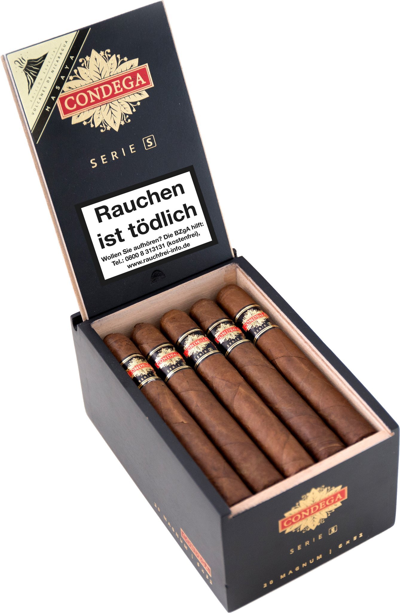 Condega Serie S Magnum Masaya Kiste offen