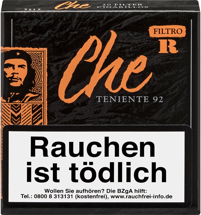 Che Zigarillos Teniente 92 Filtro R (Filter Cigarillos) Schachtel