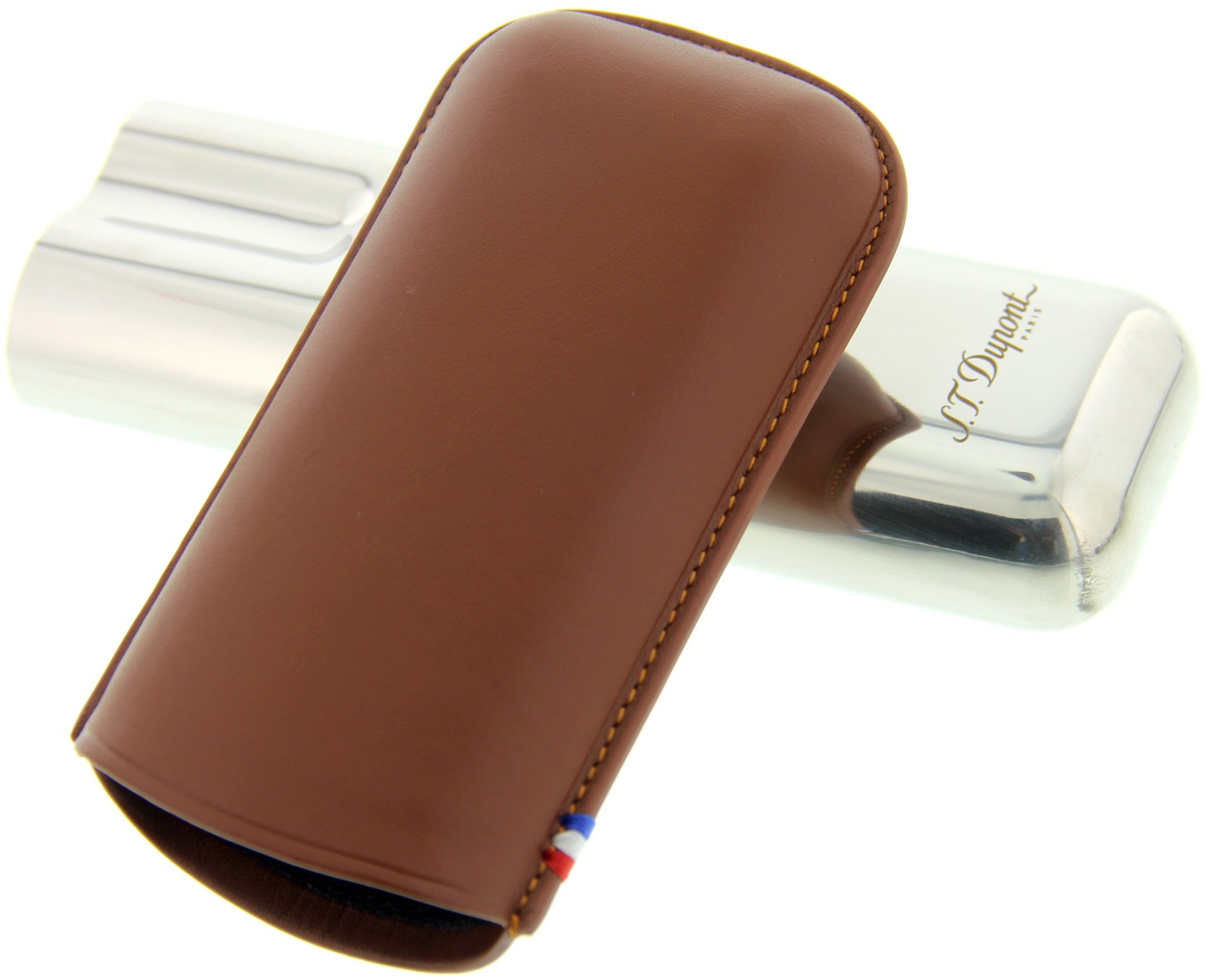 S.T. Dupont Zigarrenetui Metall 2er marron (183011) Detailbild