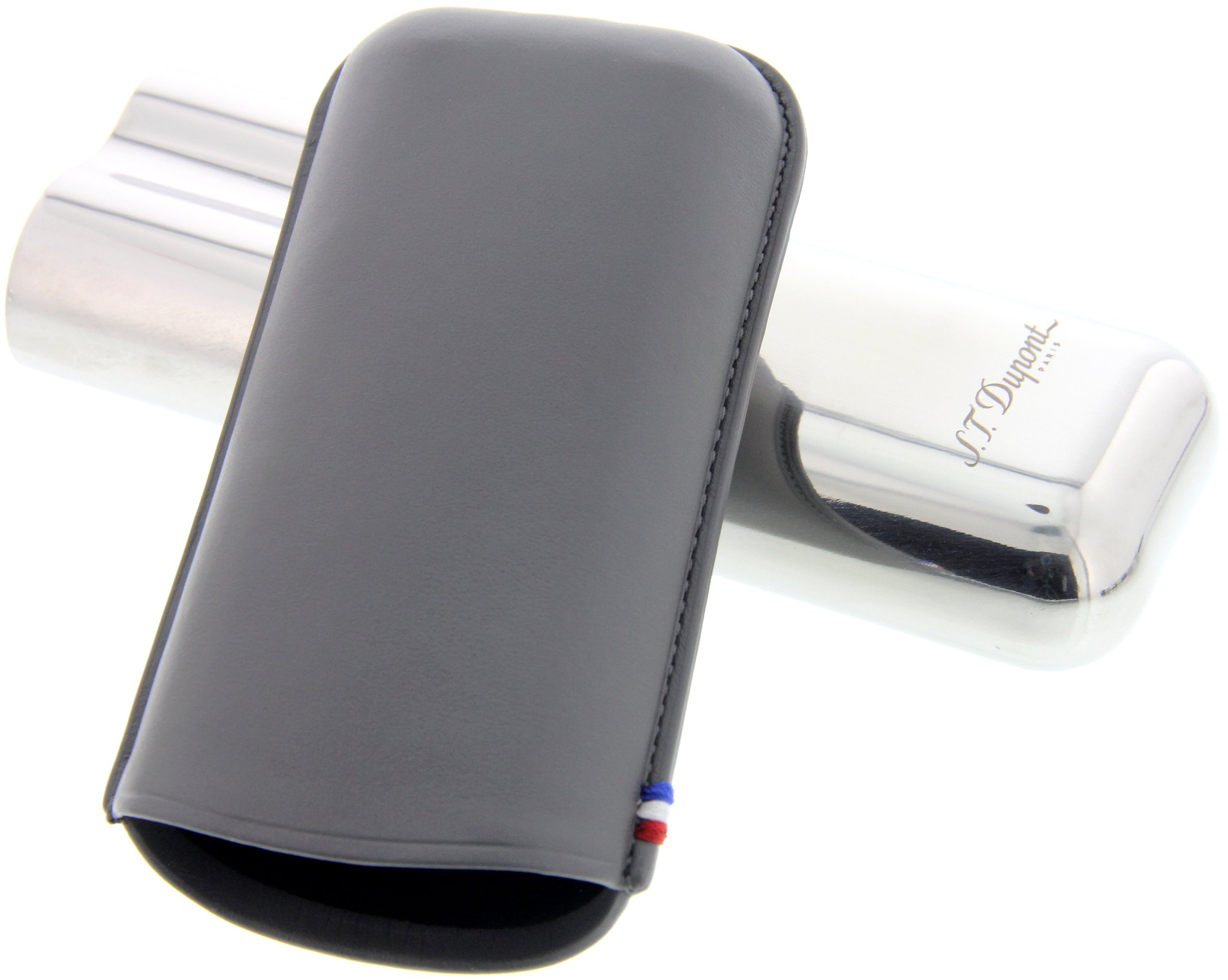 S.T. Dupont Zigarrenetui Metall 2er gris (183013) Detailbild