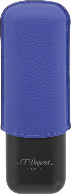 S.T. Dupont Zigarrenetui Metall 2er ocean blau/schwarz matt (183161)
