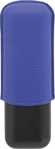 S.T. Dupont Zigarrenetui Metall 2er ocean blau/schwarz matt (183161) Rückseite