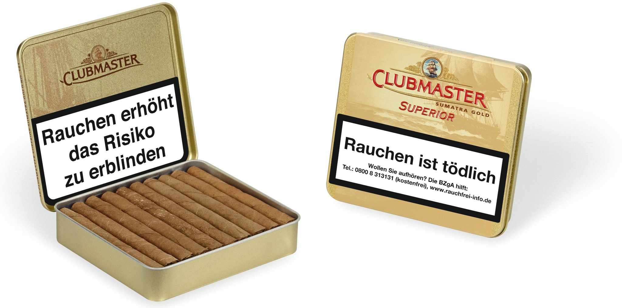 Clubmaster Superior Sumatra Gold No.161 Detailbild