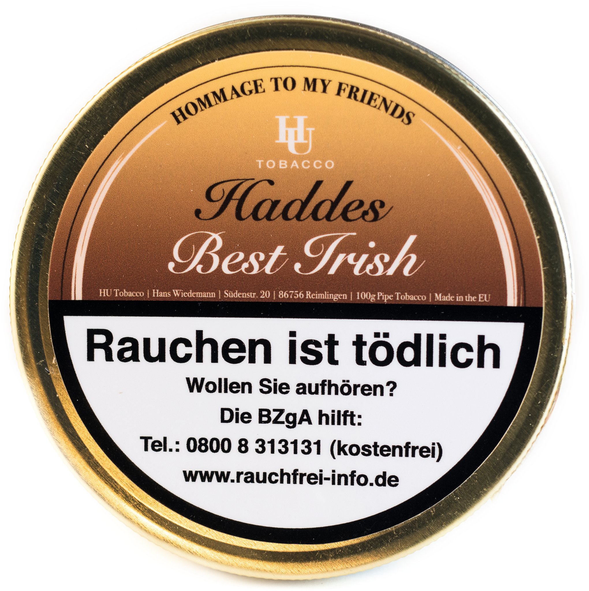 HU Tobacco Hommage Hadde´s Best 100g Dose
