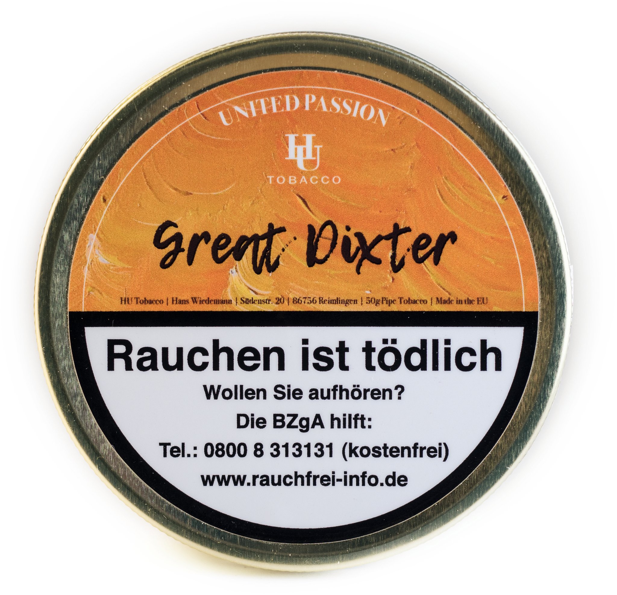 HU Tobacco United Passion Great Dixter 50g Dose