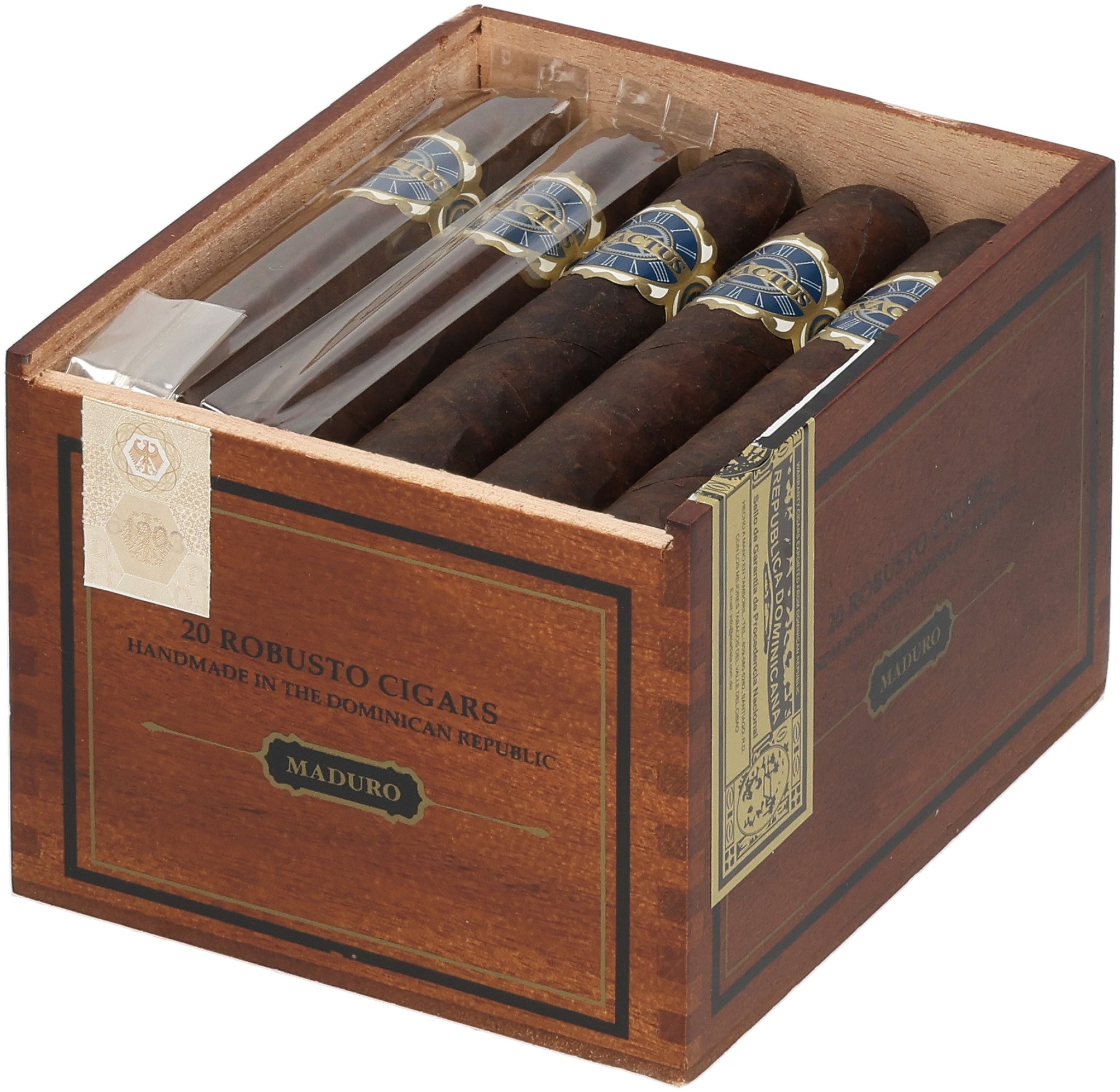 Exactus Maduro Robusto box open