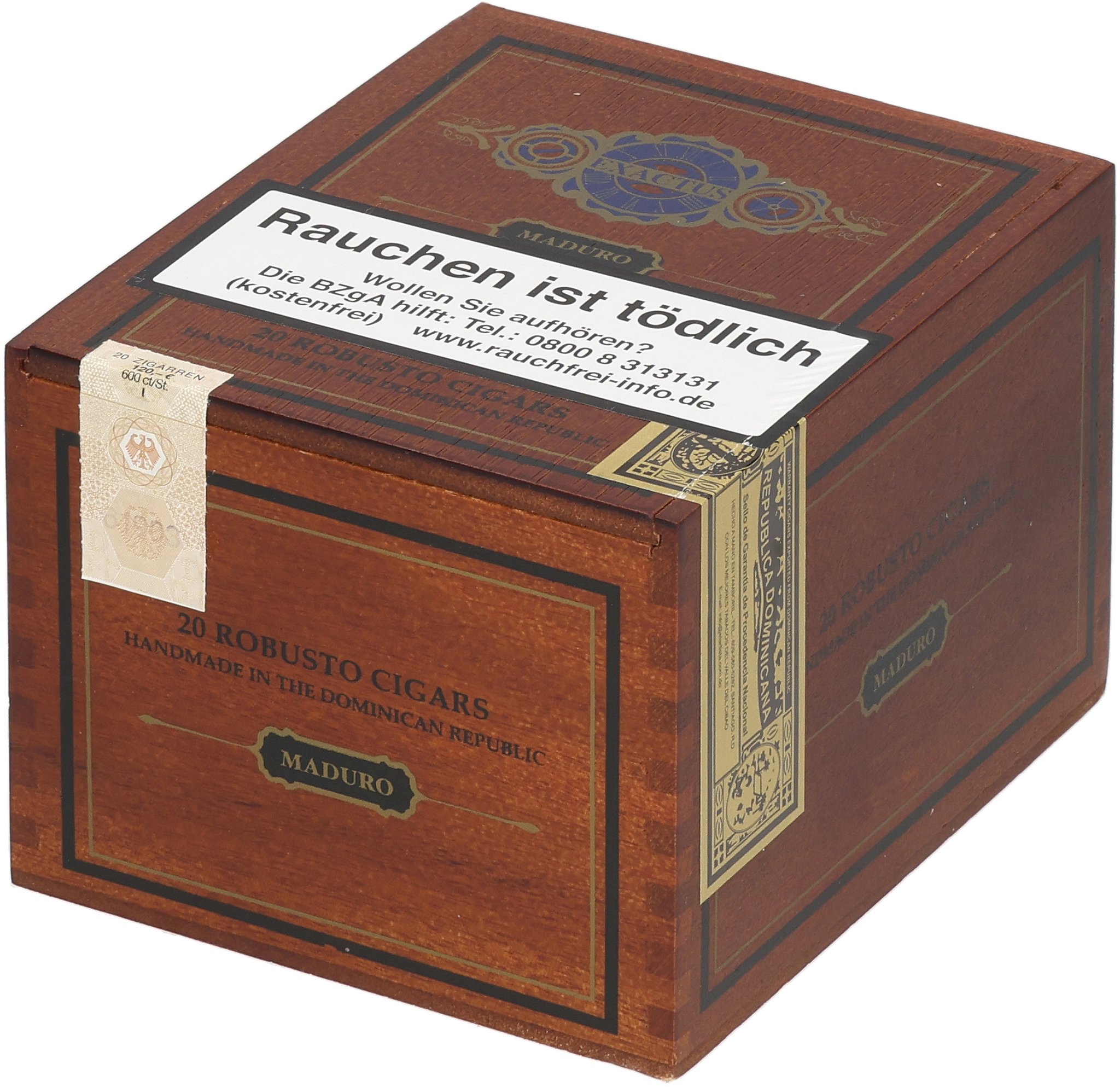 Exactus Maduro Robusto box
