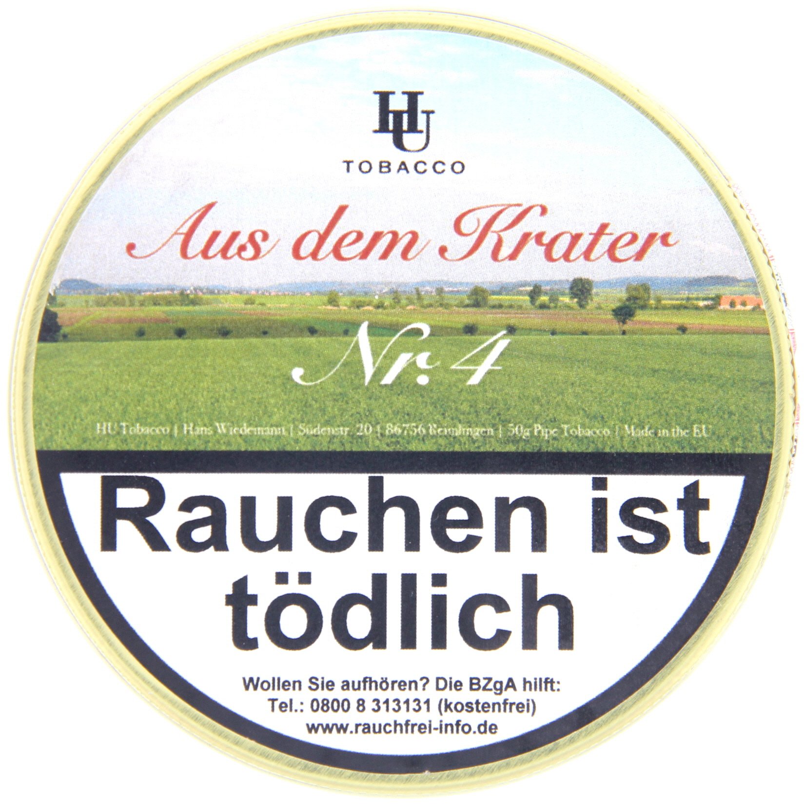 HU Tobacco Aus dem Krater Nr. 4 (50g Dose)