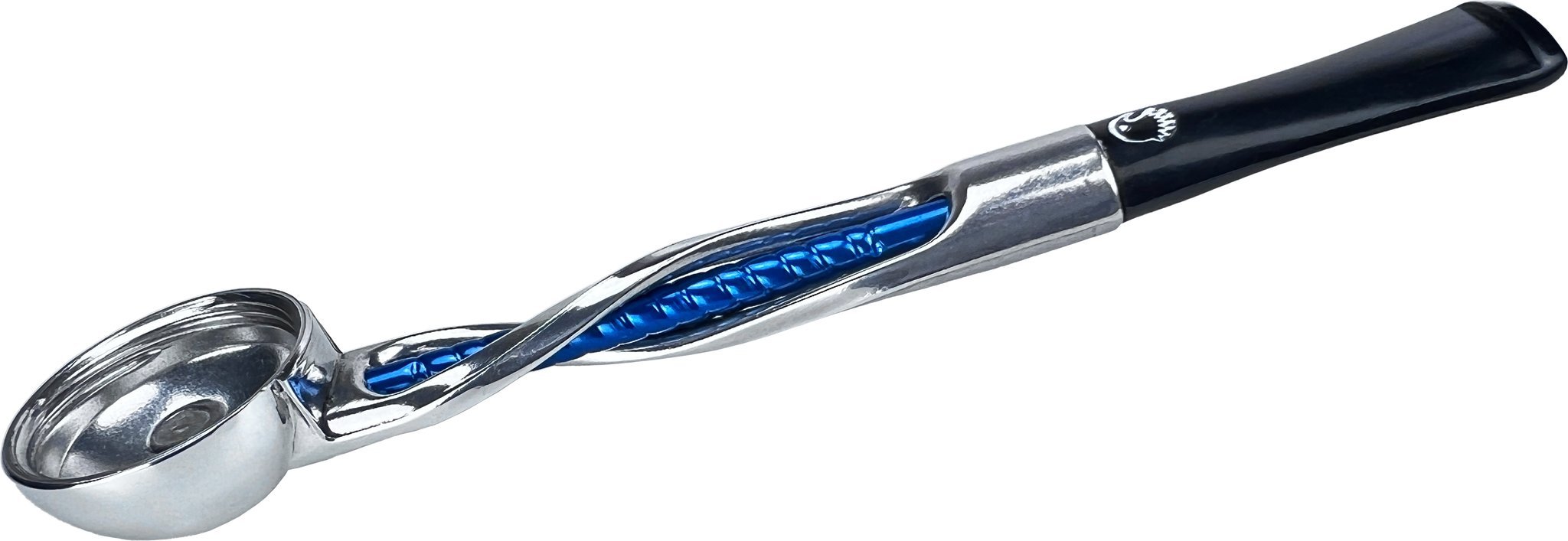 Falcon Pfeifen Systeme Unterteil gedreht silber/blau (352047)