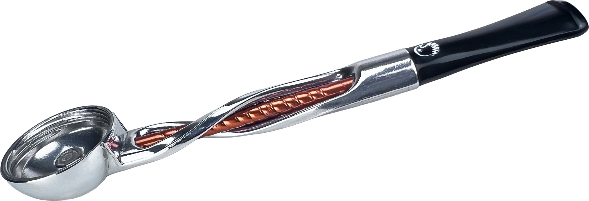 Falcon Pfeifen Systeme Unterteil gedreht silber/orange (352050)