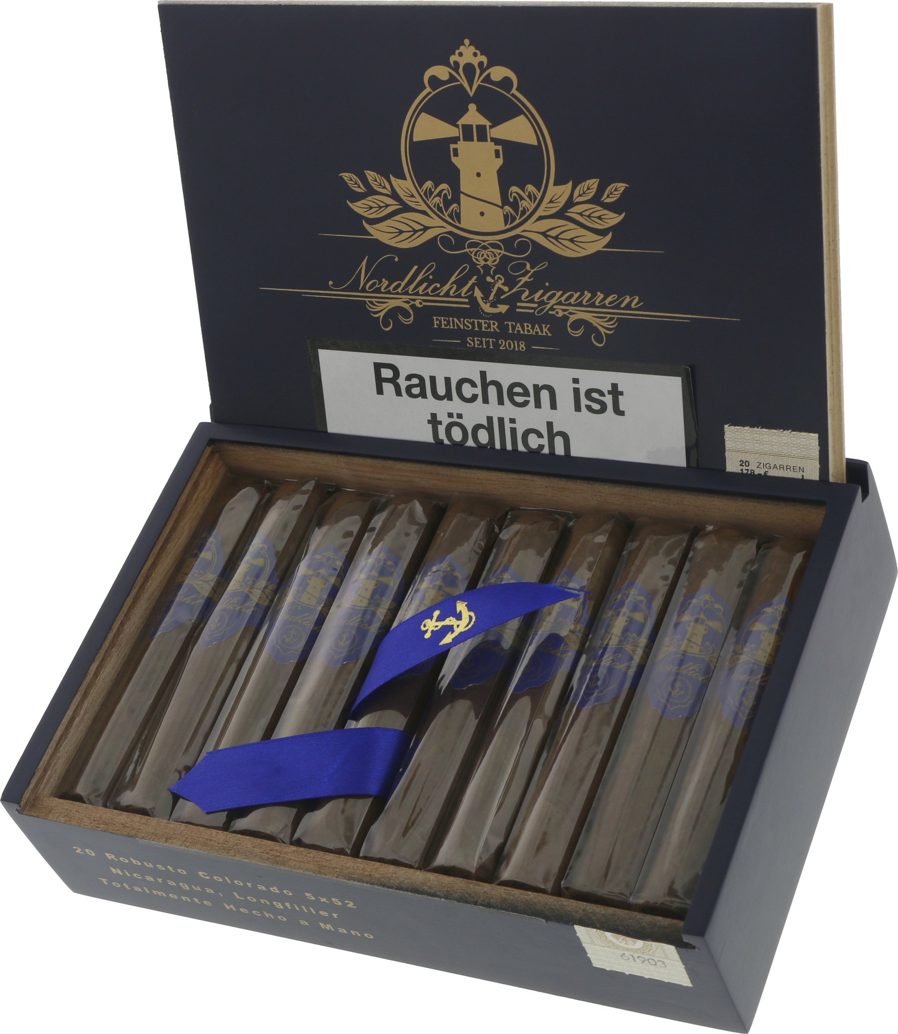 Nordlicht Robusto Colorado Kiste offen