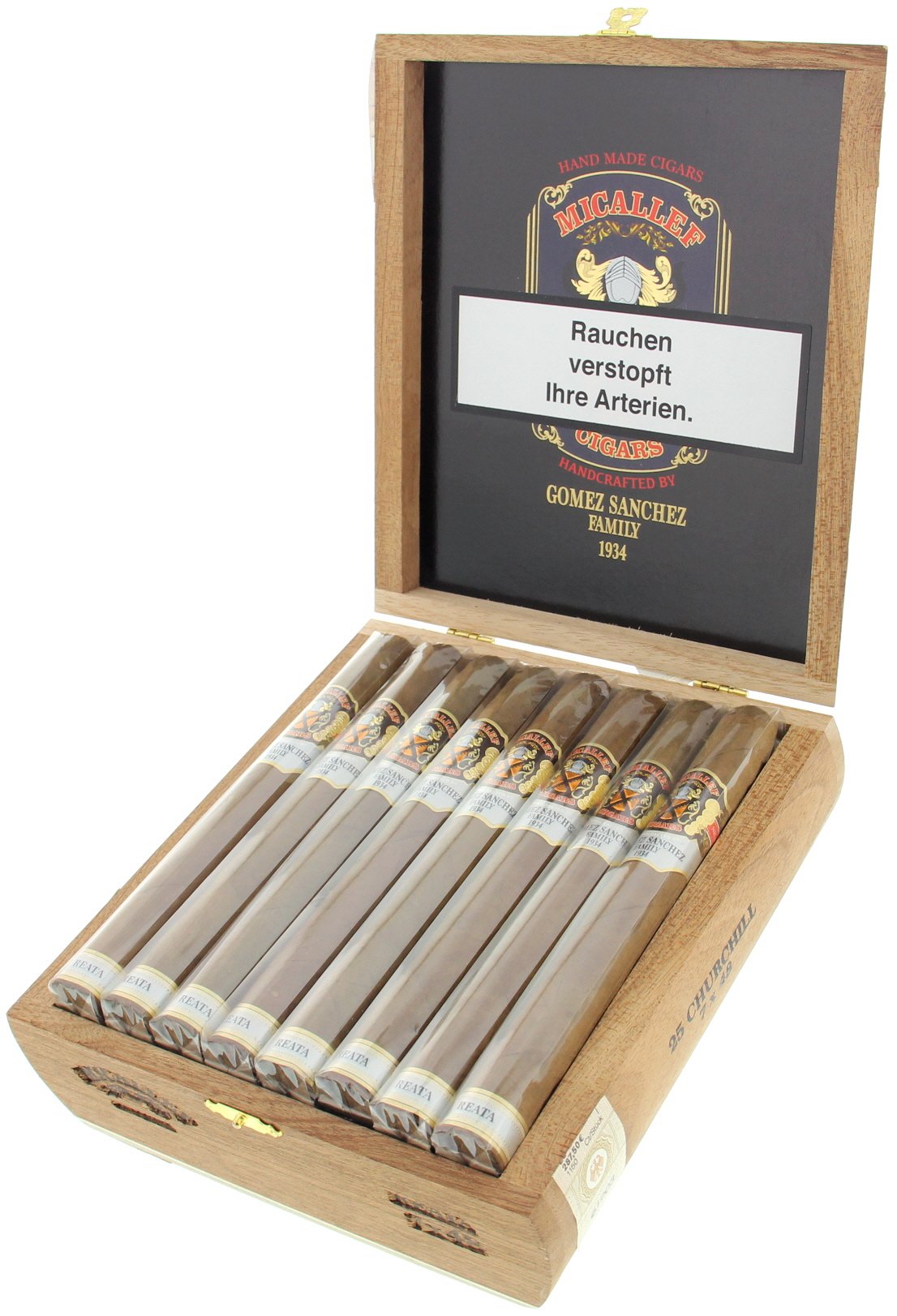 Micallef Zigarren Reata Churchill Kiste offen
