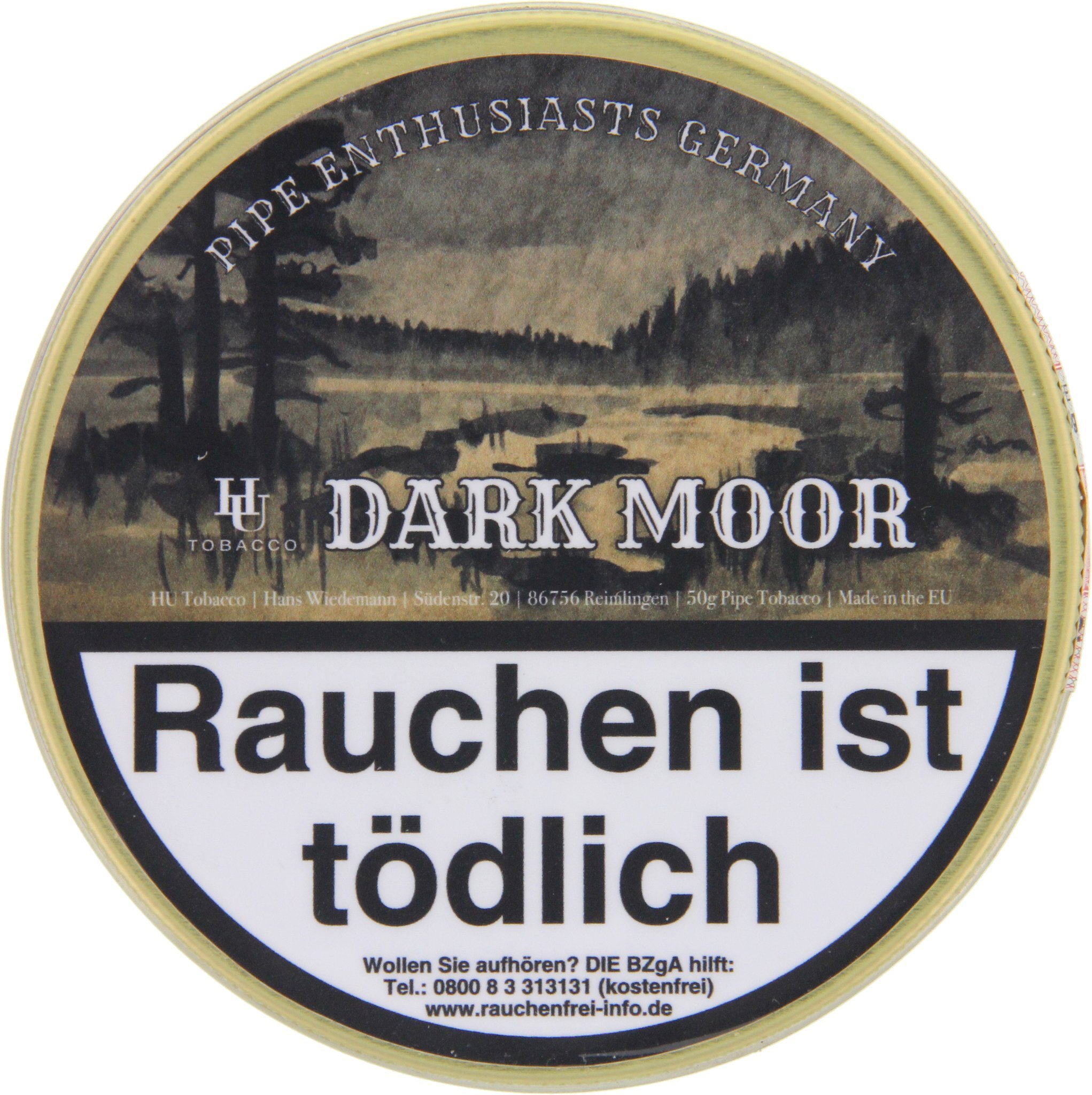 HU Tobacco Pipe Enthusiasts Germany Dark Moor 50g