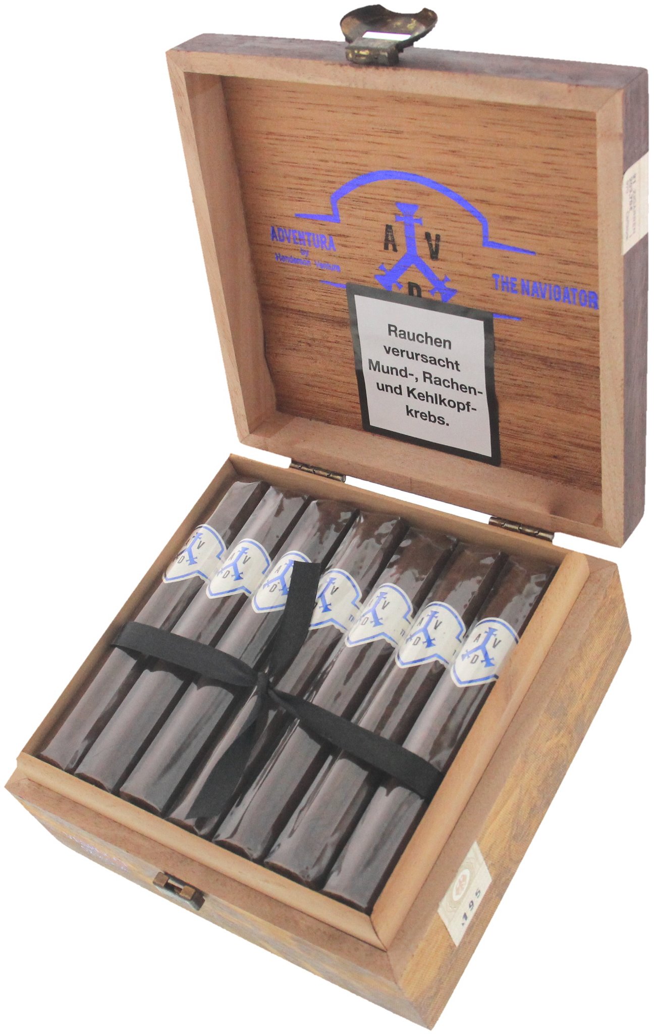Adventura Cigars The Navigator Vespucci Kiste offen