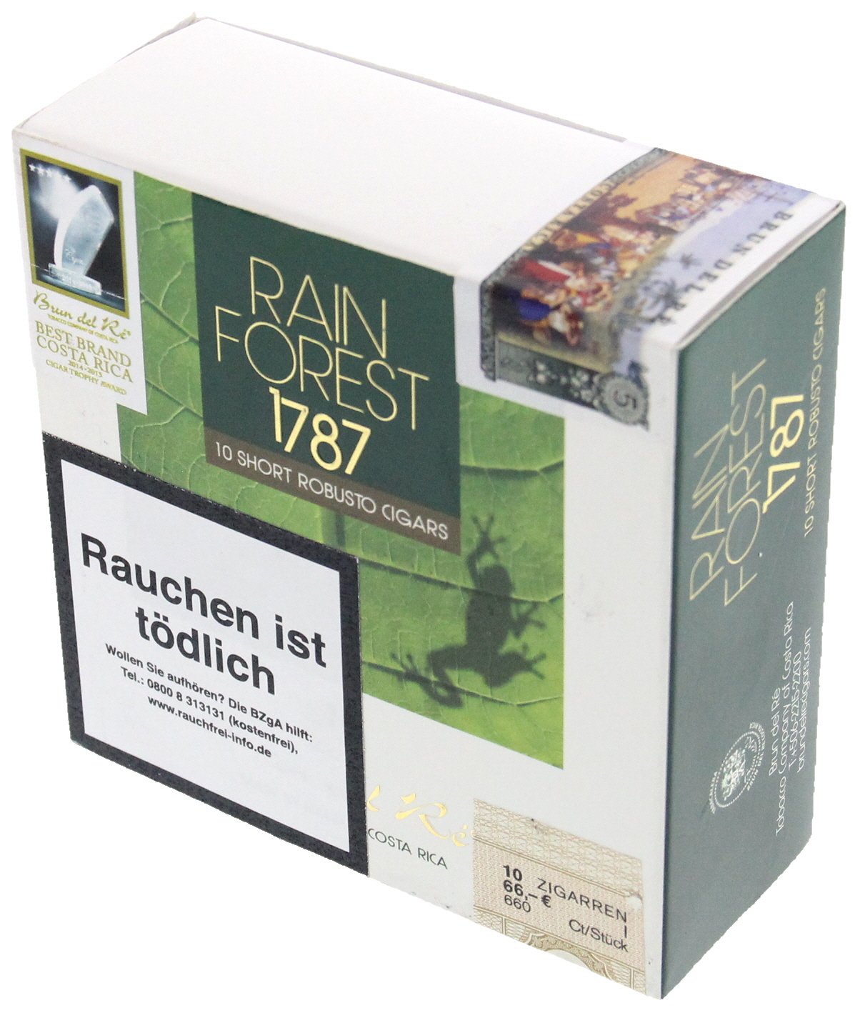 Brun del Ré 1787 Rain Forest Short Robusto 10er Box