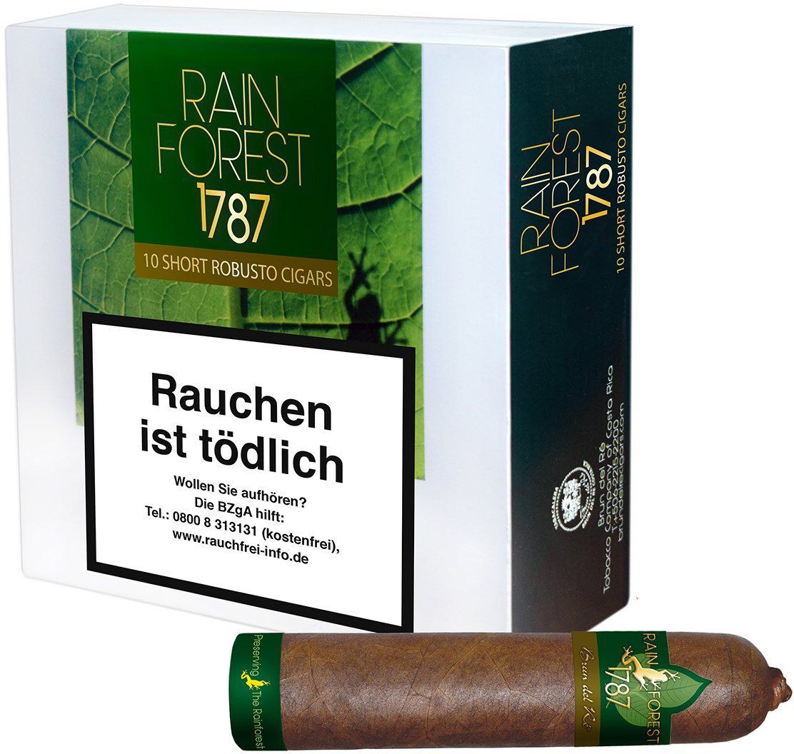 Brun del Ré 1787 Rain Forest Short Robusto 10er Box Detailbild