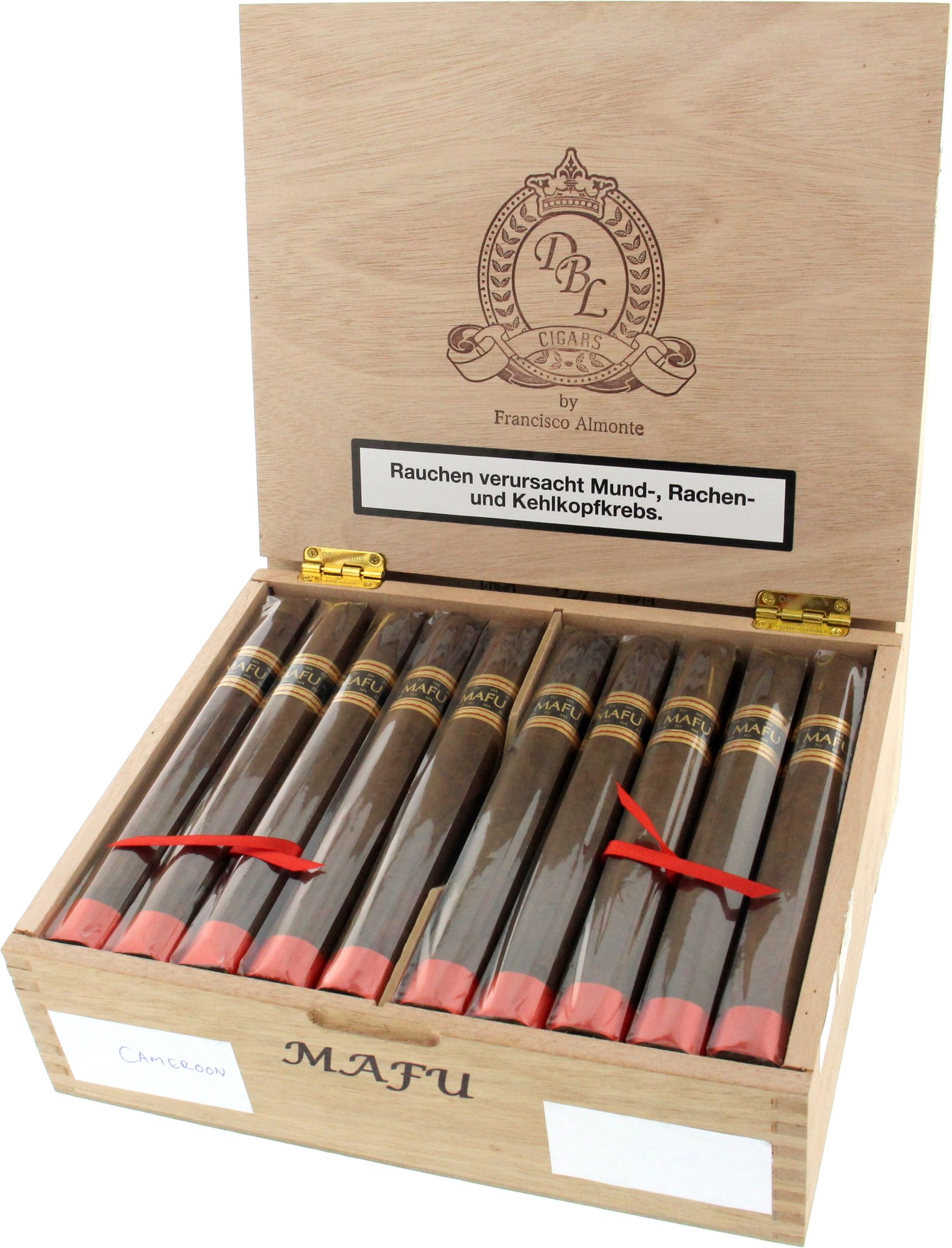 DBL Cigars Dominican Big Leaguer Mafu Toro Grande Cameroon Kiste offen