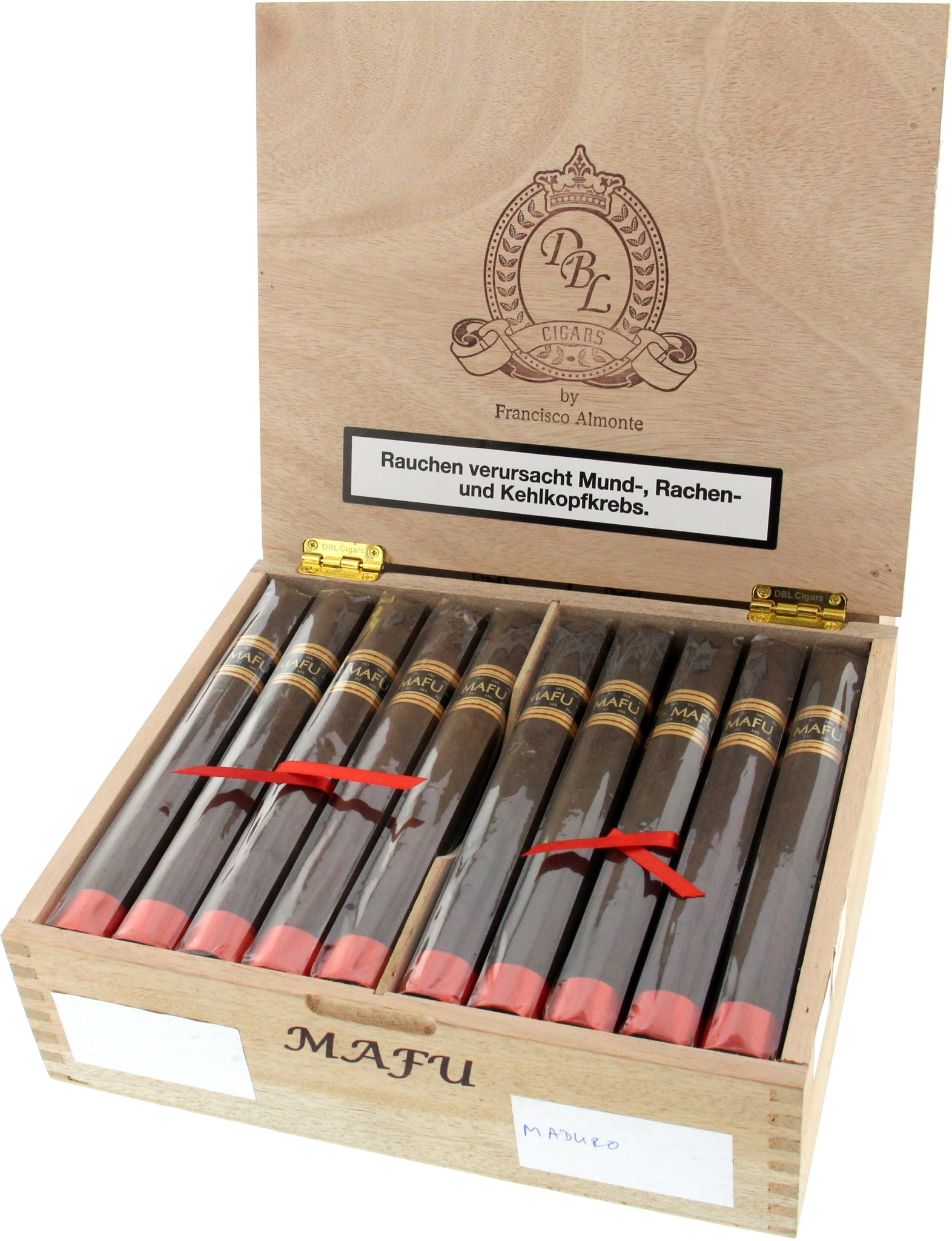 DBL Cigars Dominican Big Leaguer Mafu Toro Grande Maduro Kiste offen
