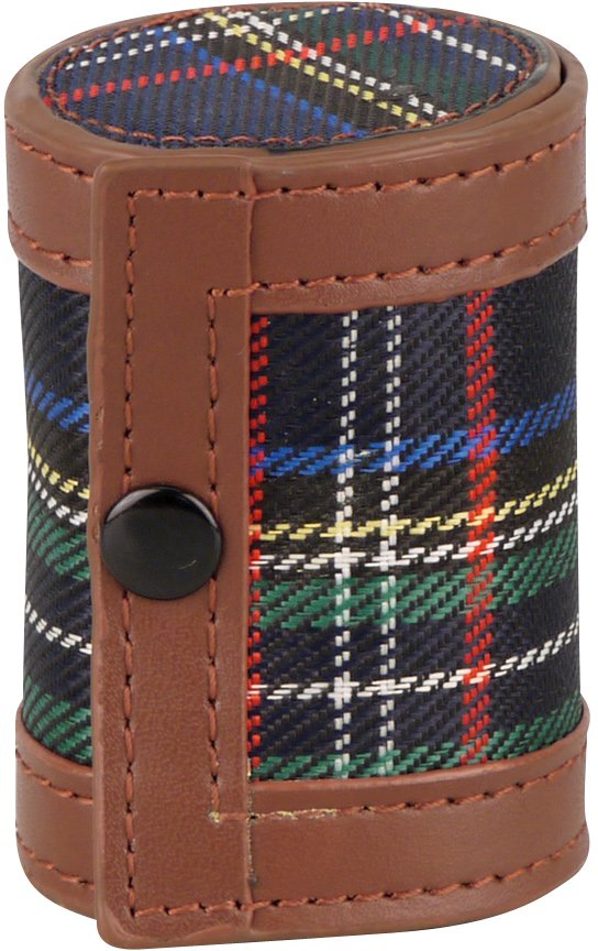 Classic Taschenflasche Trinkbecherset Edelstahl mit 4 Becher im Etui/Schottenkaro á 36 ml (725963)