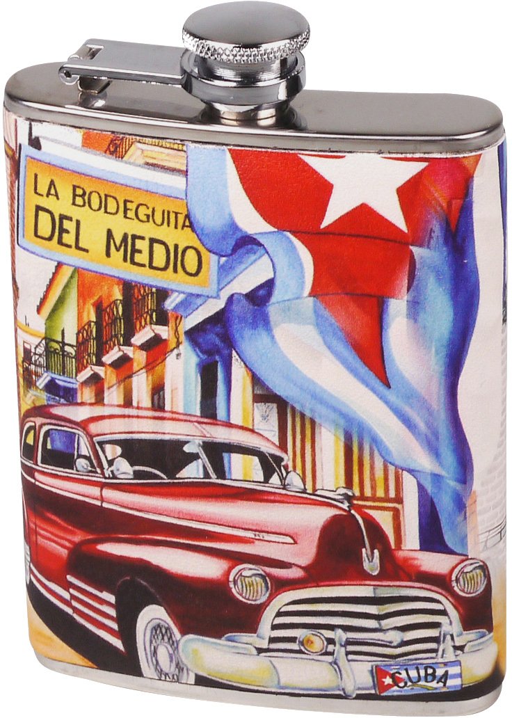 Classic Taschenflasche Flachmann Cuba Design 240 ml (725735)