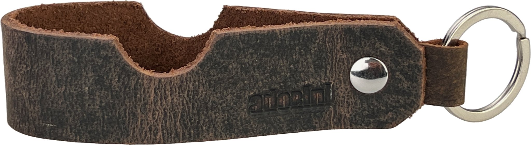 Leder mit Cigarworld Logo braun Adorini