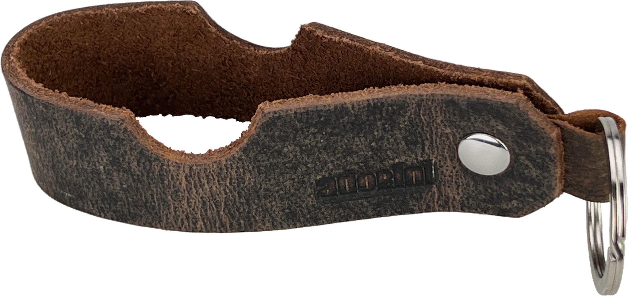 Leder mit Cigarworld Logo braun Draufsicht