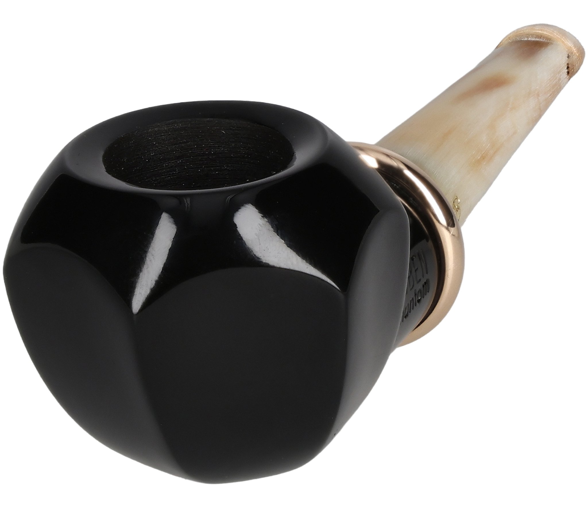 Black polish horn stem Modell 495_03
